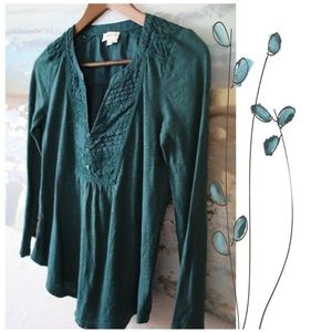 Anthropologie teal top